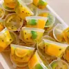 Caixa de embalagem de frutas para pragas kumquat limão freezer descartável para levar tempero especial molho caixa selada portátil