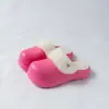 Pantuflas de Algodón de Color Sólido EVA para Mujer, Estilo Nuevo de Otoño e Invierno, para Interiores del Hogar, con Felpa Adicional, Antideslizantes, Impermeables, Cálidas