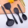 Juego de Cuatro Piezas de Utensilios de Cocina de Silicona para Fábrica Colador Tipo Zapatilla Cuchara para Arroz Cuchara de Cocina Multifuncional Juego de Zapatillas