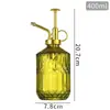 Regadera de vidrio tipo prensa herramienta de riego para jardín color retro botella rociadora riego de jardín nueva botella rociadora
