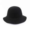 Novo Chapéu de Lã de Outono e Inverno Chapéu de Pescador Coreano Feminino Big Edge Corpo Leve Chapéu de Feltro Misturado Compras Casual Chapéu de Bacia Moderno
