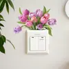 2025 Aofei Fb1009 Exquisitos Pegatinas de Pared con Patrón Floral, Removibles, Adecuadas para Envío Transfronterizo, Antiestáticas