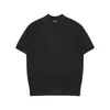 Suéter de punto acanalado de color liso con cuello redondo, nuevo estilo de verano para hombre, corte slim maduro, top casual versátil, camiseta de moda para mujer