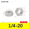 Tuercas hexagonales externas de acero inoxidable 304 M1.6~M30 en stock Tuercas hexagonales estándar alemán Din934 Venta al por mayor de fábrica