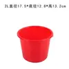 Cubo de Pintura Cubo de Plástico Cubo de Agua Cubo Rojo Pequeño Cubo para Recolectar Bayas Cubo Rojo Pequeño Pintura Artística Cubo para Lavar Pinceles de Pintura Cubo de Agua