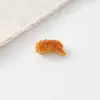 Brinquedo de comida em miniatura resina simulação mini coxas e asas de frango frito acessórios DIY presilha de cabelo ímã de geladeira acessórios de cola de creme