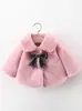 Chaqueta Acolchada de Algodón para Niñas, Abrigo, Ropa de Algodón, Chaqueta Acolchada Infantil, Ropa de Otoño e Invierno para Bebés, Piel Sintética, Esponjoso
