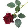 Rosas de Veludo Artificial Estilo Nórdico, Rosas Artificiais para Casa e Hotel, Flores de Seda para Decoração de Casamento e Dia dos Namorados