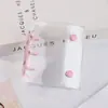 Estilo Ins Mini A8 Capa de Folhas Soltas com Botão Duplo Transparente Colorido em PVC Presilha de Encaixe Pequena Argola Metálica de 3 Furos Caderno de Folhas Soltas