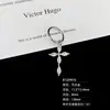 Brincos de argola sem costura em aço titânio 316L, gota d'água cruzada requintada e única com zircônia, tarrachas para cartilagem do ouvido para piercing e decoração de orelha