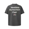 Camiseta de Manga Curta com Estampa de Carta Confúcio e Mencius Americana para Homens e Mulheres, Verão Casal Solta Casual Gola Redonda Respirável Meia Manga