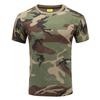 Cross-border Factory Atacado Masculino 3D Print Manga Curta T-Shirt Top Tamanho Grande Masculino Crewneck Camuflagem T-Shirt