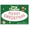Feliz Navidad, decoración de fiesta de globos navideños, feliz Navidad, letra inglesa, traje de película de aluminio