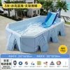Piscina inflable sin bordes para uso doméstico, piscina exterior de montaje rápido, piscina de juegos para niños, plegable y portátil para nadar infantil