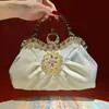 Bolso de mano nuevo para mujer con incrustaciones de diamantes transfronterizo, elegante bolso de hombro con cadena, bolso cruzado, bolso de noche de lujo de alta gama
