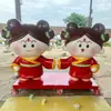 Fabricante de esculturas grandes de fibra de vidro feitas sob medida, instalações de arte animal abstrata, decorações para praças públicas externas e figuras de personagens de IP.