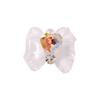 Joyas para uñas con lazo de guerrera, para chicas guapa y famosas en línea, con diseño de viento puro, amor, diamante, hielo, transparente, resina tridimensional, accesorios para uñas.