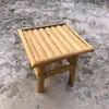 Artesanato de Bambu Brinquedos de Faz de Conta Infantis Mini Cadeira de Bambu Simulação Cozinha Real Brincadeira Casa de Boneca Cadeira Trançada de Bambu