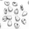 Más Vendido 10*14 Gota de Agua Base Blanca K Garra Irregular Cosida a Mano Aplicada a Máquina Pedrería Decoración de Vestido de Boda DIY Accesorios y Materiales