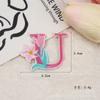 Nuevas 26 Letras Flores Bordadas Calcomanías de Tela Sombrero Académico DIY Decorativas Autoadhesivas Bordadas Accesorios de Ropa Venta al por Mayor en Stock