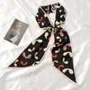 Bufanda Larga Pequeña de Seda Cinturón para el Cabello Corbata de Bolsillo de Alta Gama Cinturón de Cinta Lazo para el Cabello de Mujer Primavera y Otoño Combinación Perfecta