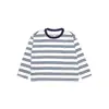Top Rayado para Niña Estilo Otoño 2026 Inspirado en la Montaña Infantil Holgado Cuello Redondo Manga Larga Suave para Bebé Amigable con la Piel Capa Base