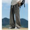 Shanggu Moda Masculina Algodão Puro Algodão Escovado Calças Casuais Masculinas Primavera Nova Simples Modelagem Solta Calças de Trabalho de Alta Qualidade para Homens