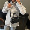 2025 Nova Niche Boston Bolsa Feminina Casual Ombro Crossbody Bolsa Simples Popular Portátil Pequena Bolsa Quadrada