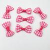 Mini lazo pequeño a cuadros, accesorios para prendas de vestir, accesorios, pajarita pequeña a cuadros, nudo para ropa de muñeca con flores hecho a mano