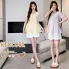 Nuevos Tops de Maternidad Verano 2026, Estilo Fresco y Suave con Bordes Fruncidos, Camisetas de Maternidad Simples y Versátiles