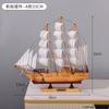 Adornos de vela mediterránea vendidos de fábrica, simulación de navegación suave, pequeño barco de madera, decoración nórdica para vitrina de vinos y ventanas, venta al por mayor