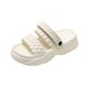 Pantuflas de suela gruesa moda mujer 2025 nuevo exterior muffin verano aumentadas sandalias de doble uso zapatos de playa venta al por mayor transfronteriza