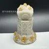 Ornamentos de Resina Dourados Atrai-Fortuna, Artesanato Criativo para Decoração de Mesa em Casa, Presentes para Cerimônia de Inauguração, Decorações Atacado