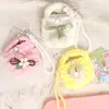 Funda para Auriculares de Lana Rellena de Dibujos Animados Tejida a Mano Funda para Auriculares de Lana Mini Monedero Bolsa de Almacenamiento