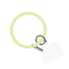Nuevo Llavero de Pulsera Redonda de Silicona con Forma de Corazón Correa de Muñeca Portátil Anti-Caída y Anti-Pérdida para Teléfono Móvil