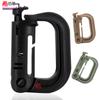 6#D acero plástico hebilla de mochila molle hebilla táctica mosquetón de resorte llavero para exteriores negro verde militar montaña colgado rápido