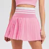 Conjunto Esportivo Caijue para Mulheres, Corte Slim, Top de Yoga de Secagem Rápida, Conjunto de Duas Peças com Saia de Badminton para Fitness de Manga Longa