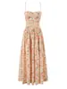 Vestido Largo de Sol Estilo Francés Romántico Pastoral de Algodón Estampado 2026 Verano Nuevo Vestido de Viaje Vacacional