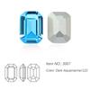 Dongzhou Crystal K9 de alta calidad con base puntiaguda, diamantes de cristal de anís estrellado largo plateados, joyas de diamantes, equipaje, accesorios decorativos de bricolaje al por mayor