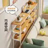 Mesa estrecha para hueco de cama, estante de almacenamiento para el pie de la cama, mesa larga extremadamente estrecha, de pie contra la pared, gabinete estrecho para hueco de cama, almacenamiento multicapa