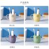 Vaso para cepillos de dientes para niños con asa, vaso sencillo para enjuague bucal para parejas, vaso de plástico para cepillos de dientes domésticos, vaso para lavar