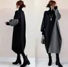 Vestido de punto con bloques de color, diseño de nicho, estilo japonés, nuevo para la primavera de 2026, en stock, para mujer, longitud media, estilo verano