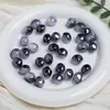 Dingyi Fu Meng Cuentas de Luna Fría Barrocas Bicolores Cuentas Acrílicas Galvanizadas con Agujero Pasante Cuentas Sueltas Accesorios para Cadena de Teléfono DIY