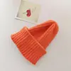 Gorro para Niños Nuevo Placa Ligera Color Sólido Gorro de Lana Tejido para Padres e Hijos Otoño e Invierno Cálido Gorro Protector de Orejas Moderno para Niños y Niñas