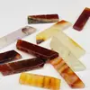 Ágata piedra en bruto rodaja porosa piedra desnuda agujero recto atravesado piedra rayada joyería hecha a mano accesorios manualidades fábrica venta al por mayor directa