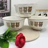 Cor Sob Esmalte Tigela de Cerâmica 5,2 polegadas Tigela Redonda Tigela de Arroz Tigela para Comer em Casa Estilo Escandinavo Tigela Pequena Louça Tigela de Sopa