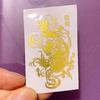 Dragon de la fortuna y fénix autoadhesivos de metal gato de la fortuna ciervo valiente cabeza de tigre blanco cuaderno teléfono móvil pegatina de transferencia