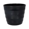 Atacado do Fabricante Vasos de Flores Rosqueados Grandes, Vasos de Flores Espessados de Resina Imitação Porcelana Branco e Preto, Vasos de Plástico Grandes para Plantas de Bonsai