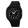 Reloj Skmei para Estudiante de Examen de Secundaria, Alto Valor Estético, Diseño Cuadrado Simple, Estilo Bosque, Reloj de Cuarzo Estilo Academia
