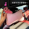 Oso de Fresa Soporte Lumbar y para Reposacabezas de Coche Cojín Creativo para Reposacabezas de Coche Almohada para el Cuello Cómodo Reposacabezas en el Coche